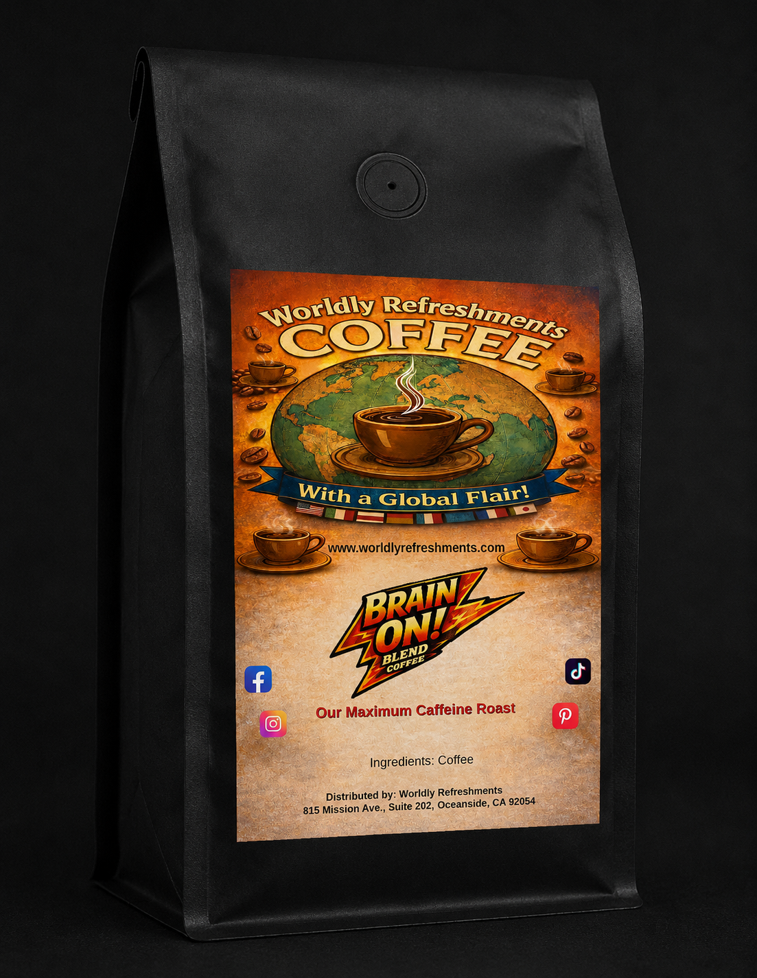 Brain On! Coffee, Medium/Light Roast
