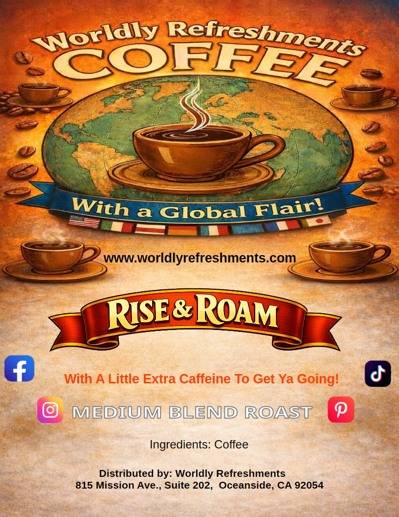Rise and Roam Coffee, Med Roast